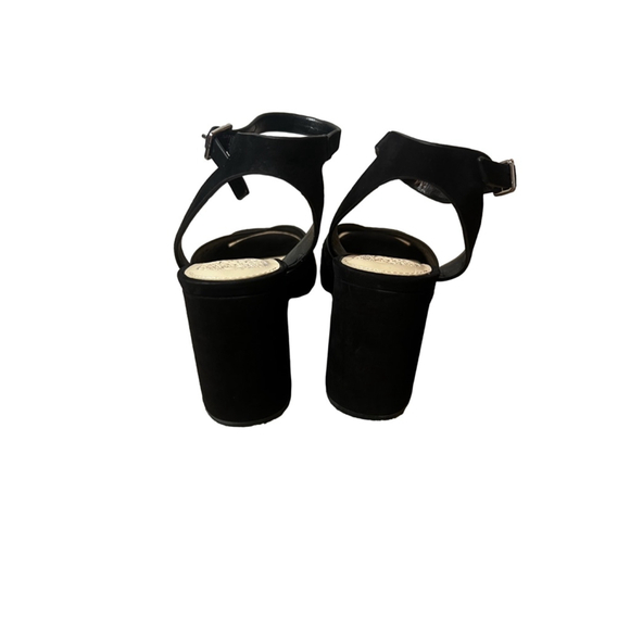 New Women's Vince Camuto Gedda Heels Size 7.5M Black Nubuck - Picture 7 of 12